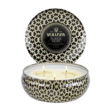 Maison Noir 3-wick Tin tuoksukynttilä 40 tuntia - Suede Noir - Voluspa