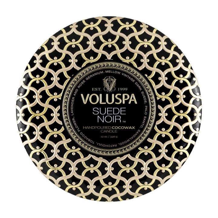 Maison Noir 3-wick Tin tuoksukynttilä 40 tuntia, Suede Noir Voluspa