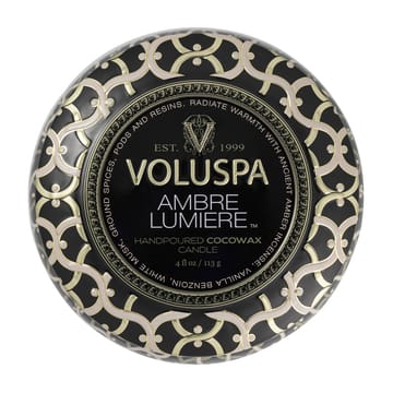 Maison Noir Mini Tin tuoksukynttilä 25 tuntia - Ambre Lumiere - Voluspa