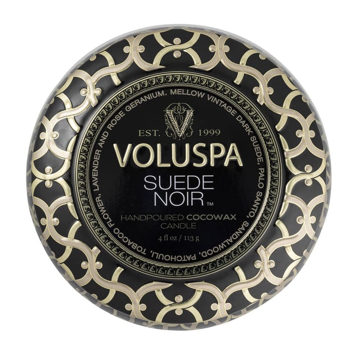 Maison Noir Mini Tin tuoksukynttilä 25 tuntia, Suede Noir Voluspa