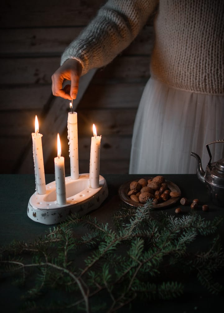 Julemorgen Story kynttilänjalka, Valkoinen Wik & Walsøe