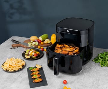 AFD-60B dual air fryer 6 L - Musta - Wilfa