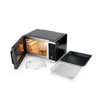 MAC-25S multioven 3-in-1 mikroaaltouuni - Musta-hopea - Wilfa