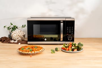 MAC-25S multioven 3-in-1 mikroaaltouuni - Musta-hopea - Wilfa